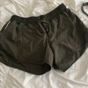 Lululemon Hotty Hot High Rise Shorts in Olive